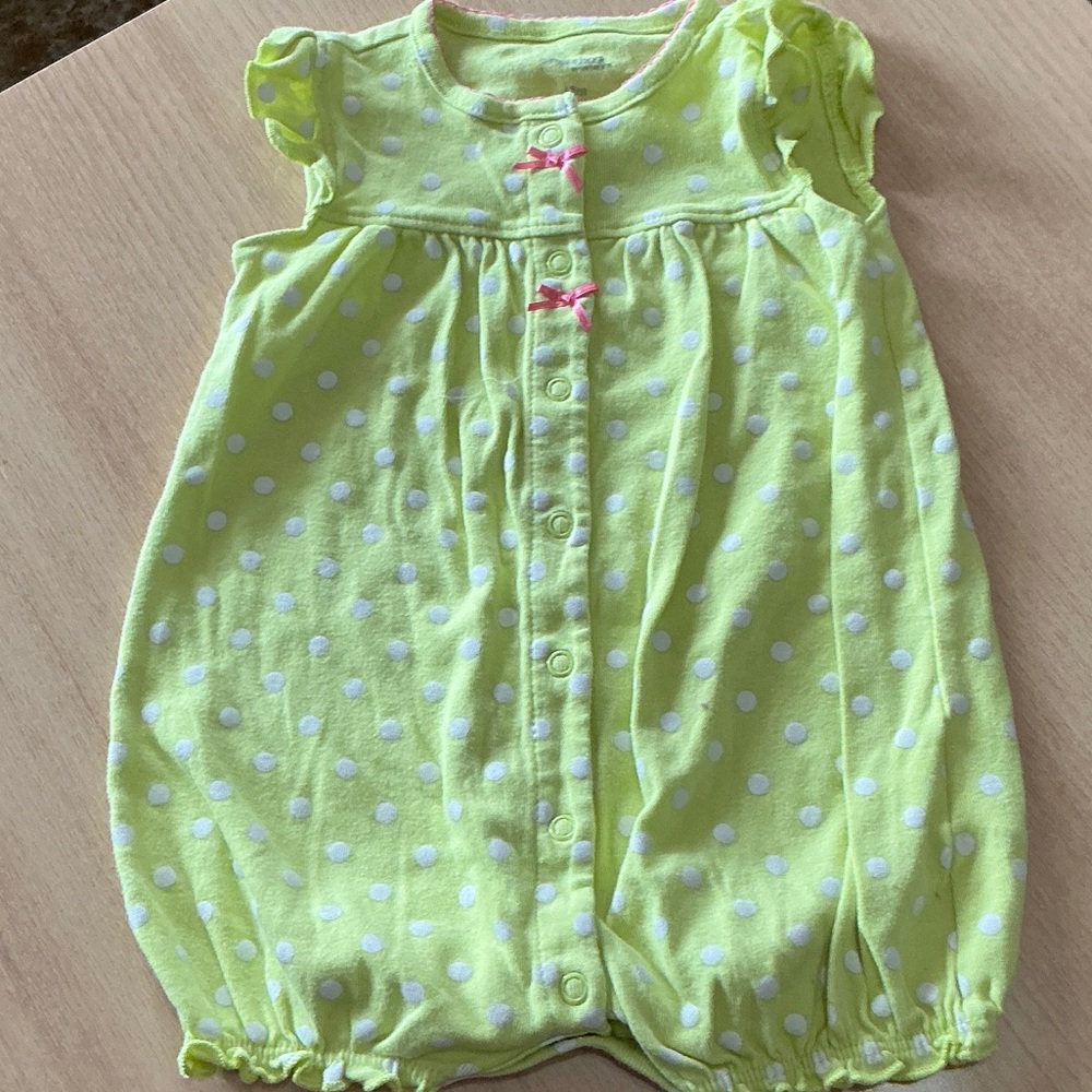 Kids One-Piece Sleeveless Rompers Pack - Lime Green & Rust - Picture 7 of 12